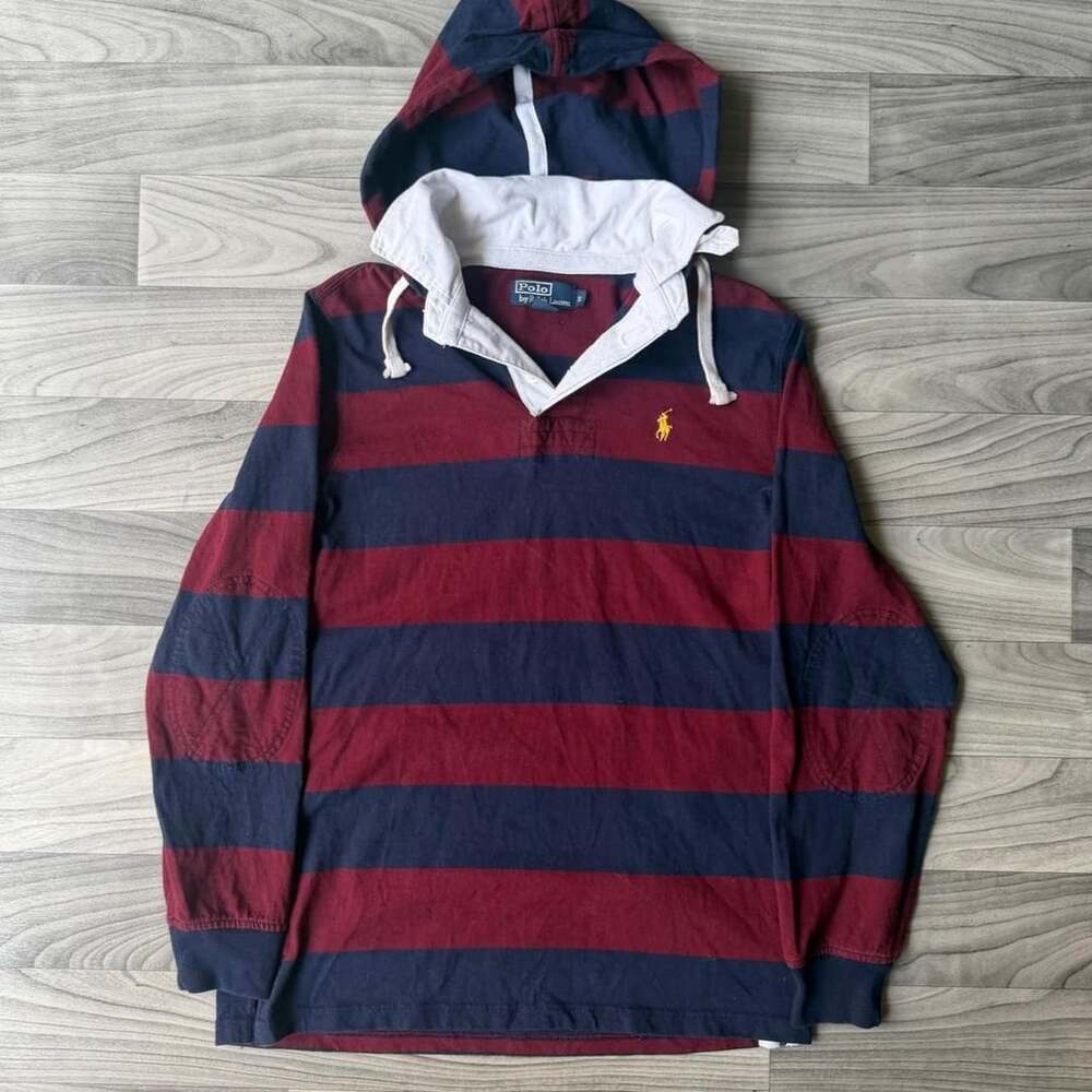 Polo by Ralph Lauren Y2K Striped Rugby Hoodie